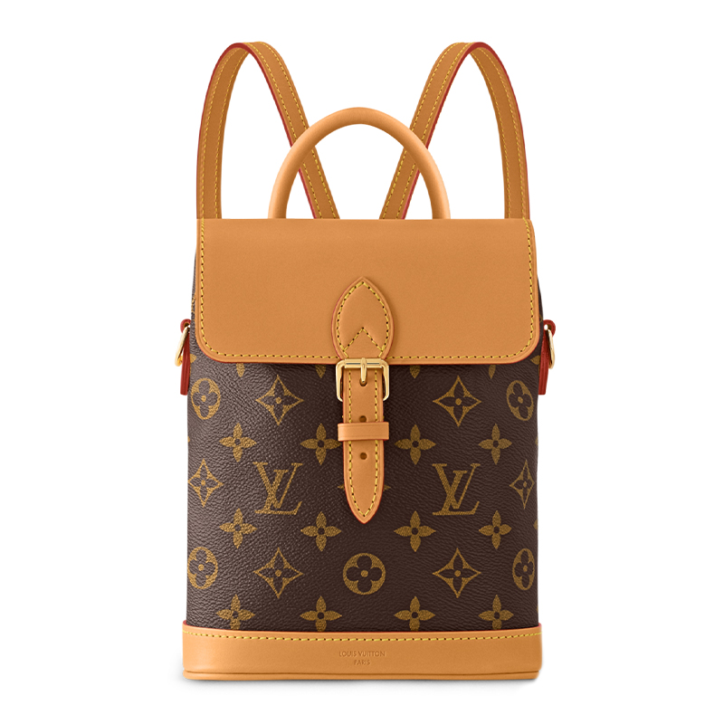 Женский рюкзак Louis Vuitton Soho Mini (коричневый)