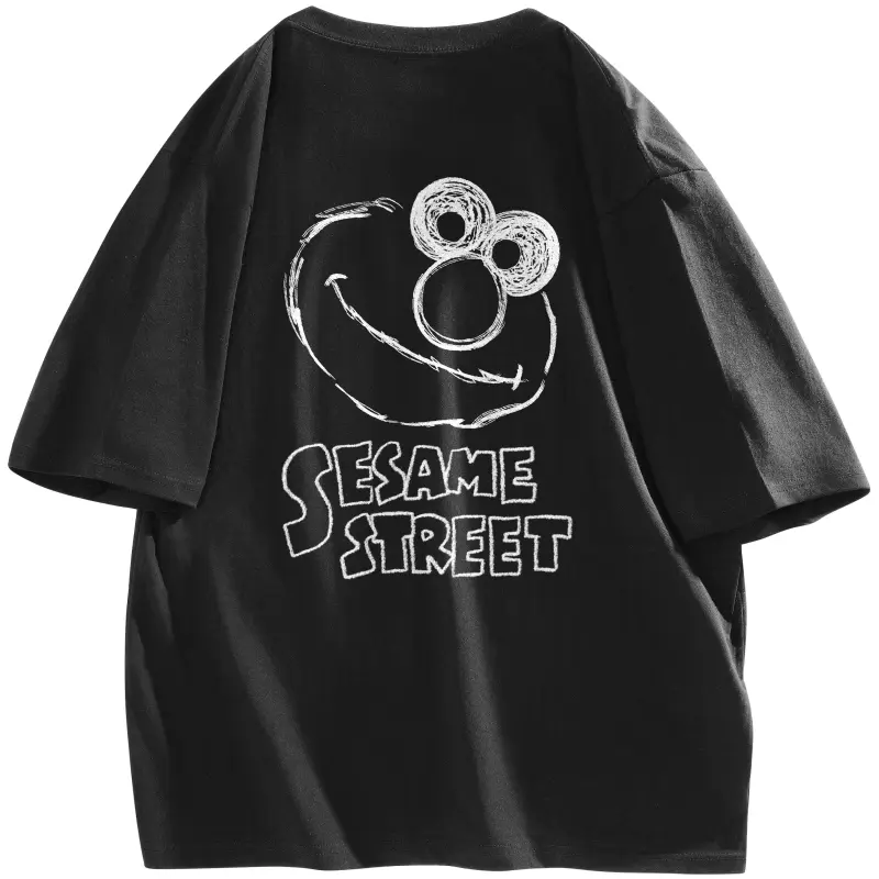 SESAME STREET Drop Shoulder Sleeve T Shirt Unisex