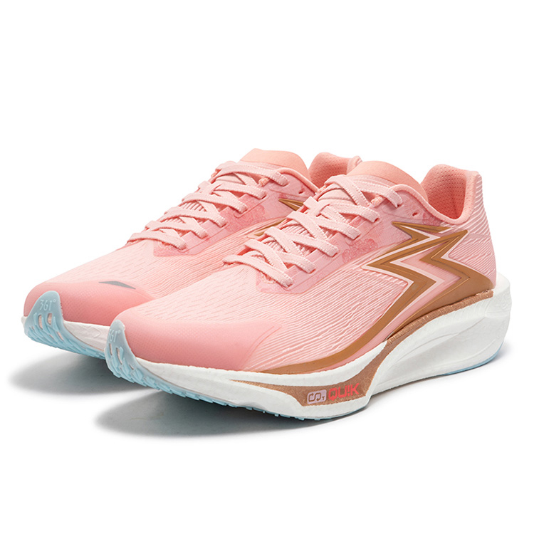 361° Blitz Team 2 Running Shoes Unisex Low Top Blush Peach Pink/Fluorescent Data Pink