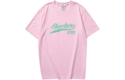 Skechers Colorful T Shirts Unisex Crew Neck Moderate Straight Fit