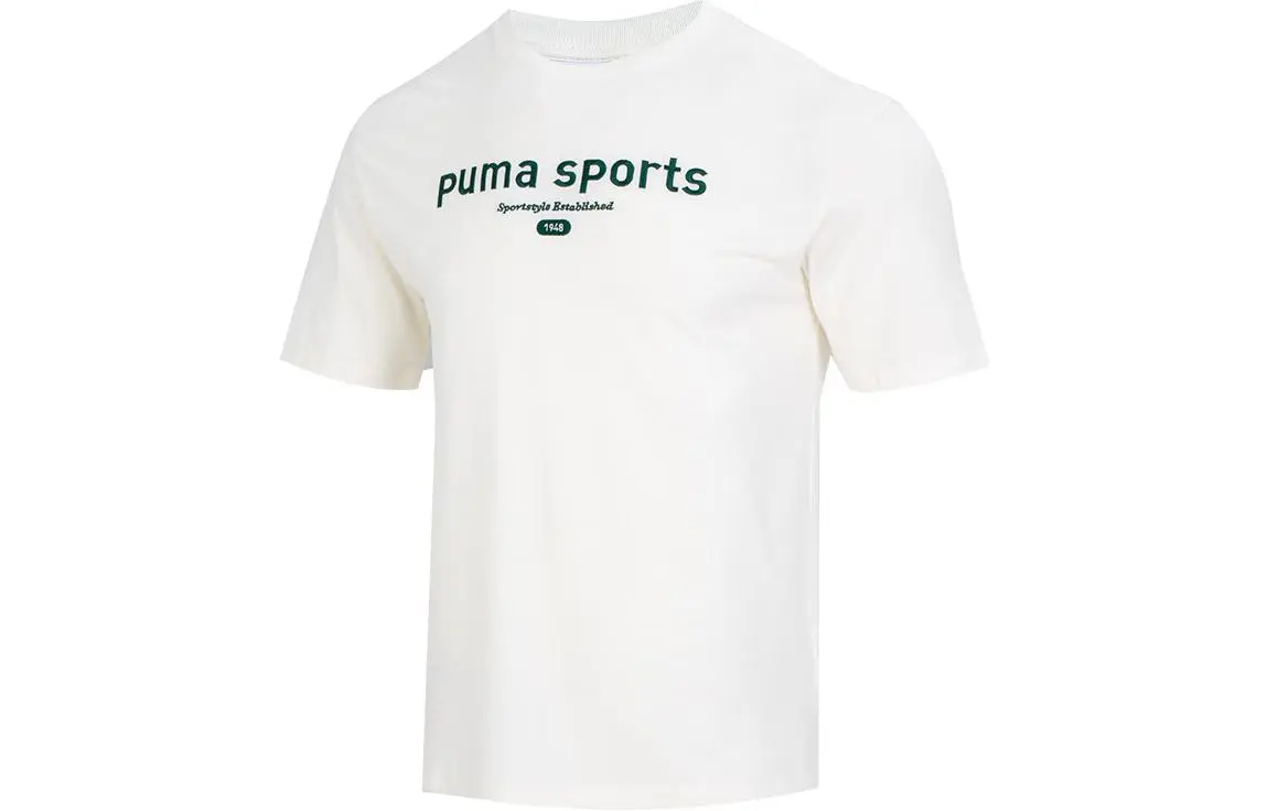 PUMA Drop Shoulder Sleeve T Shirt Men's White