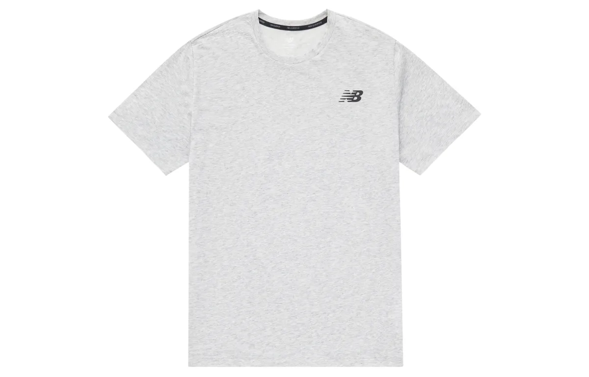 New Balance Set-in Sleeve T-Shirt Men's Gray