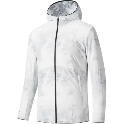 Anta Champion All Weather Collection Jackets & Coats Men's Papyrus White All Over Print