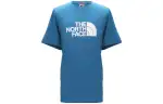 THE NORTH FACE T Shirts Men's Blue Crew Neck Moderate Straight Fit