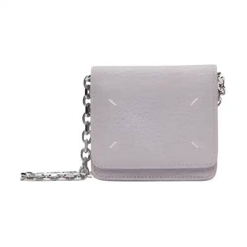Maison Margiela Leather Shoulder Bag, Crossbody Bag, Wallet Mini Women's Light Purple