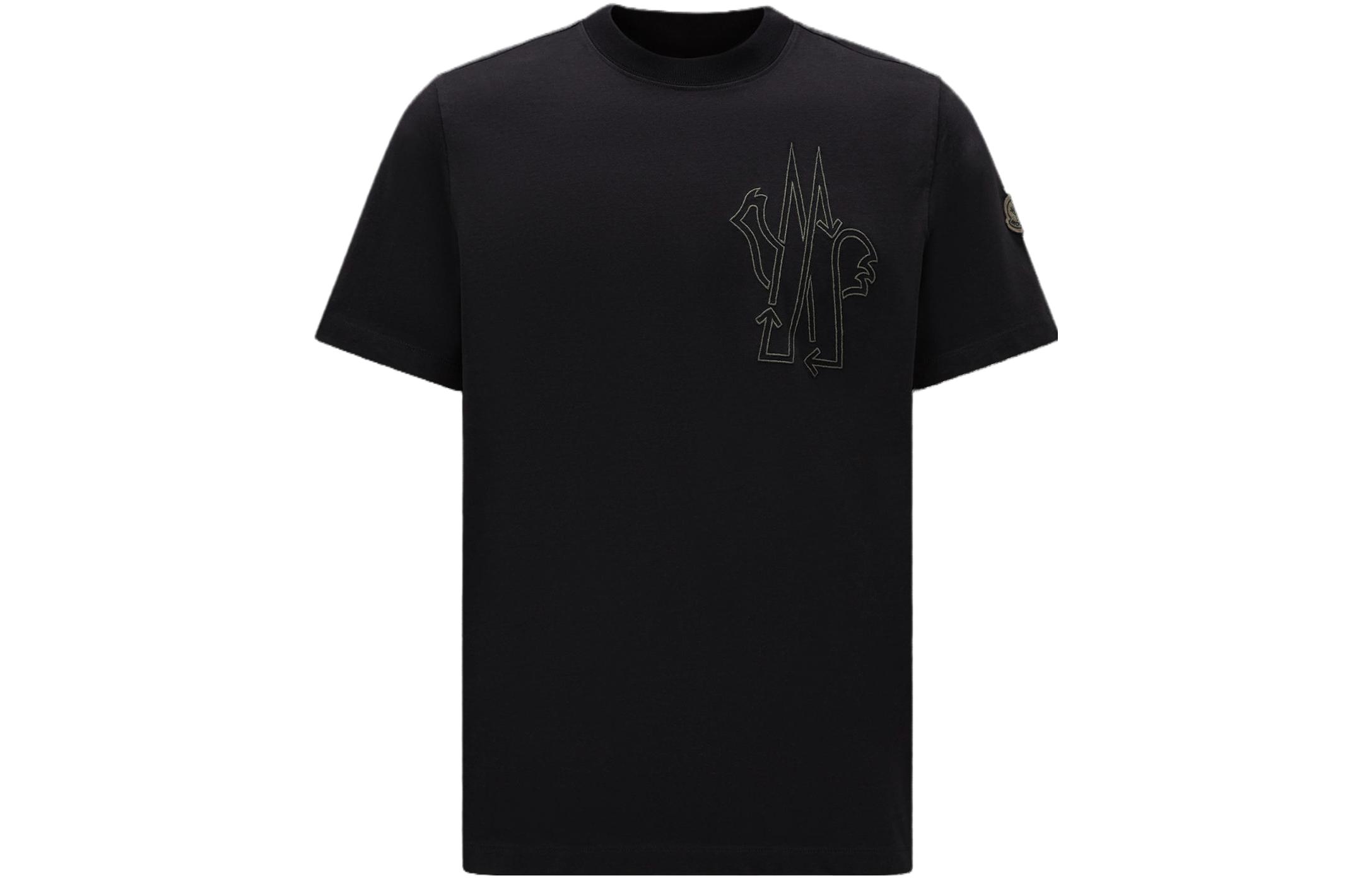 Moncler SS23 BORN To PROTECT T Shirt Men's Black
