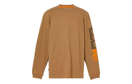 Timberland T Shirts Men's Wheat Crew Neck Moderate Straight Fit