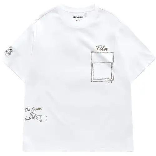 FILA FUSION QR T Shirt Men's White