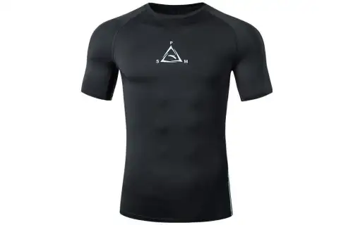 ANTA Variety Training Collection T Shirts Men's Black Crew Neck Moderate Straight Fit