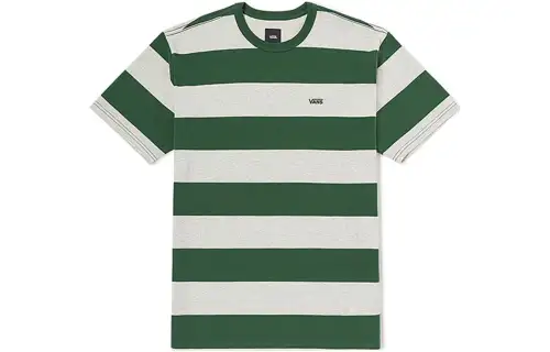 Vans T Shirts Unisex Dark Green Crew Neck Moderate Straight Fit