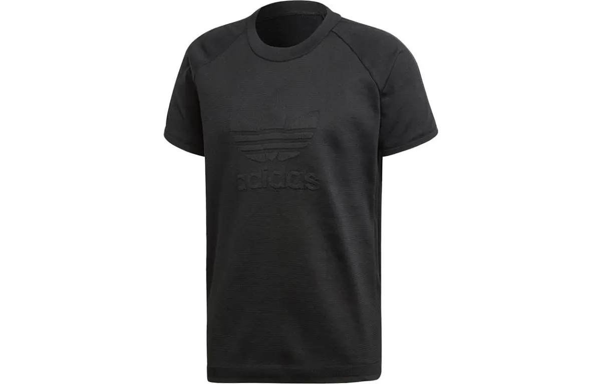 Adidas T-Shirts Men's CW1350 Black Crew Neck Thin Straight Fit