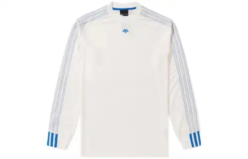 Adidas Originals X Alexander Wang Alexander Wang Collaboration T Shirts Men's White Crew Neck Moderate Straight Fit