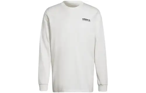 Adidas Originals T Shirts Men's White Crew Neck Moderate Straight Fit