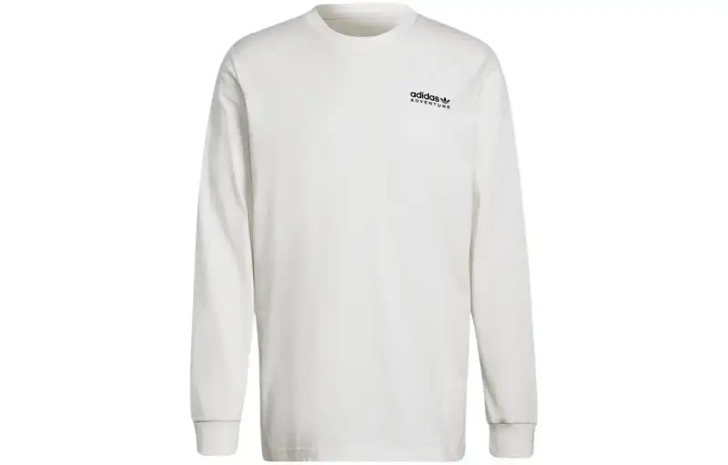 Adidas Originals T Shirts Men's White Crew Neck Moderate Straight Fit