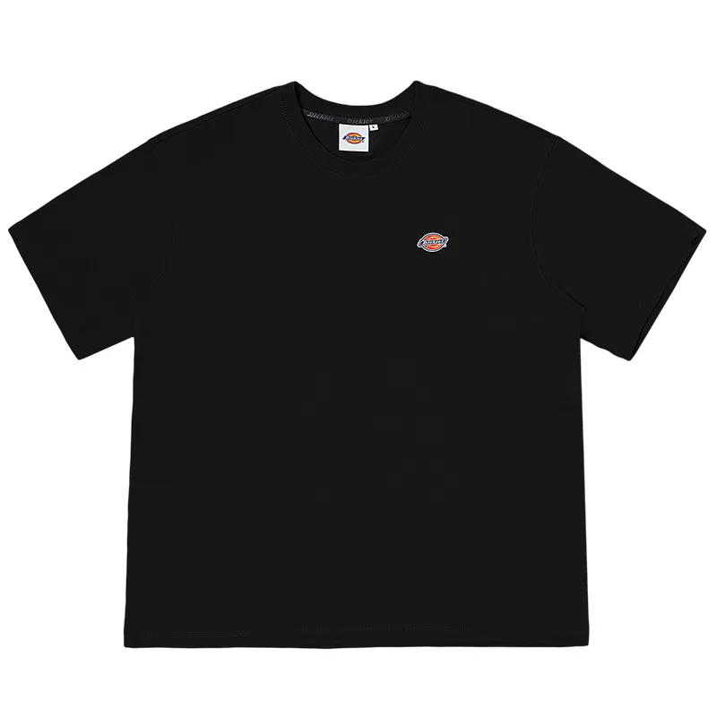 Dickies T Shirts Men's Black Crew Neck Moderate Straight Fit