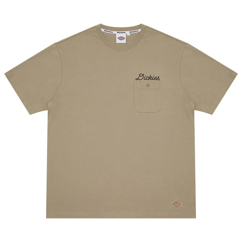 Dickies T-Shirts Men's Khaki Crew Neck Moderate
