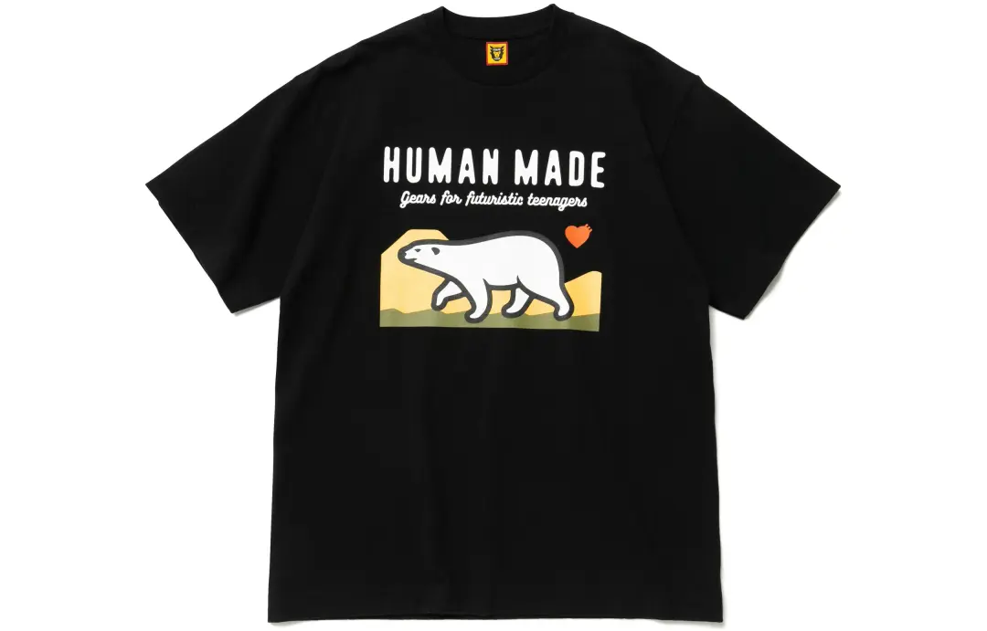 HUMAN MADE Polar Bear Graphic T Shirt