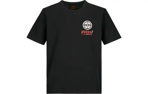 EVISU Straight T-Shirt Men's Black