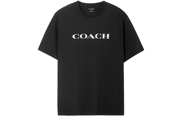 COACH SS23 Outlet Essential T Shirt In Organic Cotton Black