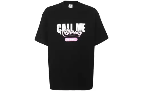 Vetements Logo Printed Crewneck T Shirt