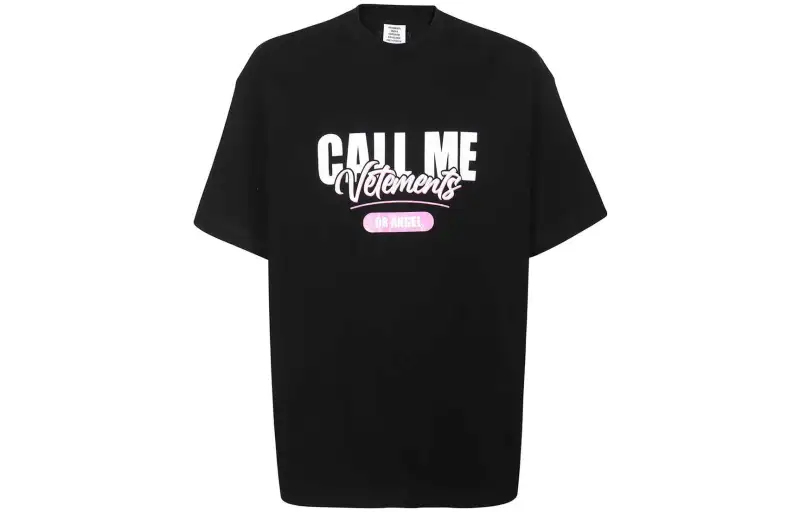 Vetements Logo Printed Crewneck T Shirt