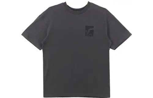 Vans T Shirts Men's Black Crew Neck Moderate Straight Fit