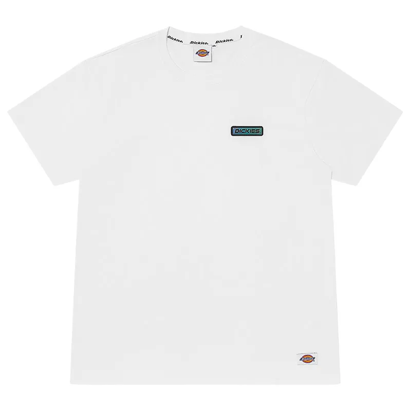 Dickies T Shirts Men's White Crew Neck Moderate