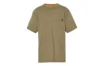 Timberland T Shirts Men's Olive Crew Neck Moderate Straight Fit