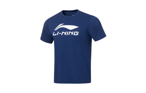 Li Ning Badminton Collection T Shirt Men's Navy