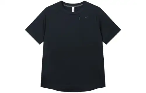 Reebok T Shirts Men's Black Crew Neck Moderate Straight Fit