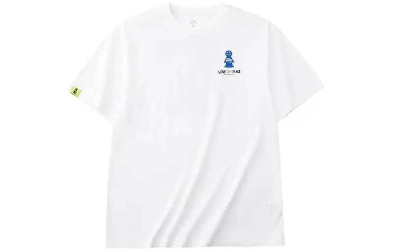 ANTA Life Collection T Shirts Unisex White Crew Neck Moderate Straight Fit