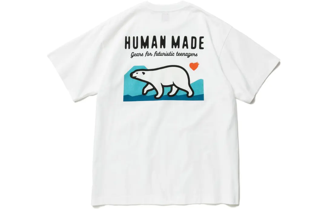 HUMAN MADE Polar Bear Pocket T Shirt