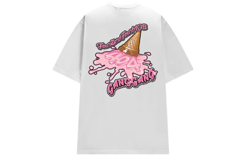 404MOB GANG T Shirts Unisex Crew Neck Moderate Straight Fit