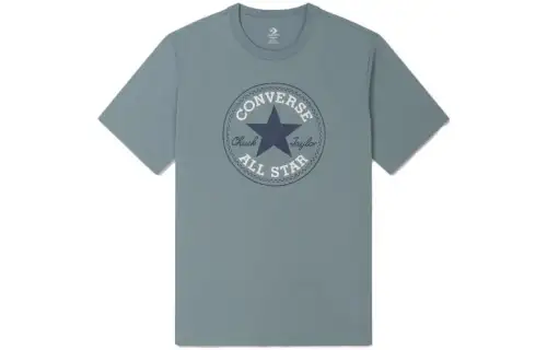 Converse T Shirts Unisex Green Crew Neck Moderate Straight Fit