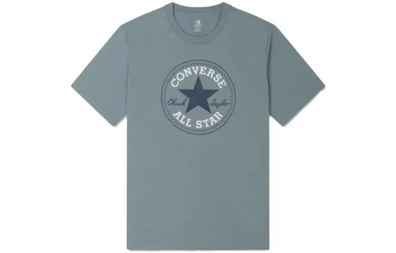 Converse T Shirts Unisex Green Crew Neck Moderate Straight Fit