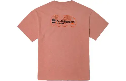 Timberland T Shirts Unisex Chili Sauce Red Crew Neck Moderate Straight Fit