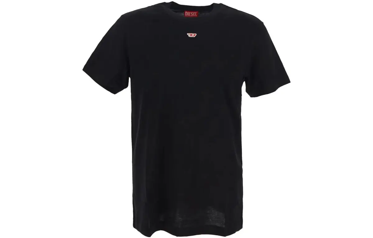 DIESEL Logo Embroidered Short Sleeved T Shirt