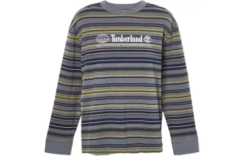 Timberland T Shirts Men's Storm Gray Crew Neck Moderate Straight Fit