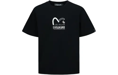 EVISU T Shirts Men's Crew Neck Moderate Straight Fit