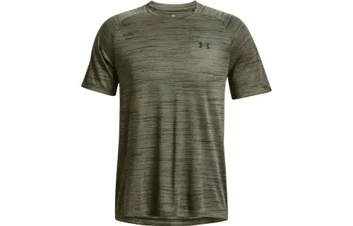 Under Armour T Shirts Men's Green Crew Neck Moderate Straight Fit