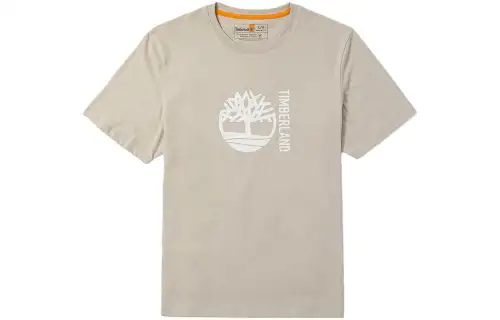 Timberland T Shirts Men's Sand Crew Neck Moderate Straight Fit