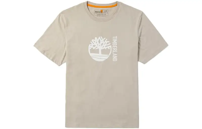 Timberland T Shirts Men's Sand Crew Neck Moderate Straight Fit
