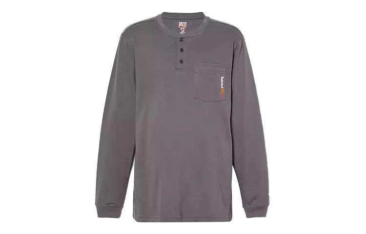 Timberland T Shirts Men's Gray Crew Neck Moderate Straight Fit