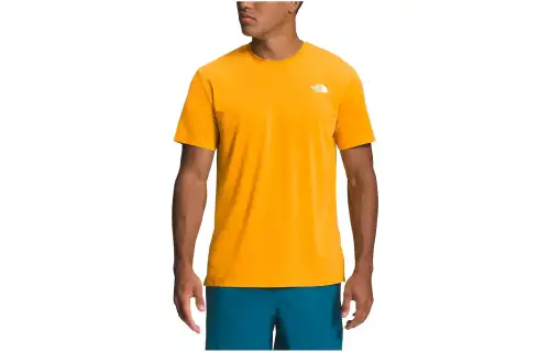 THE NORTH FACE T Shirts Men's Summit Gold Crew Neck Moderate Straight Fit