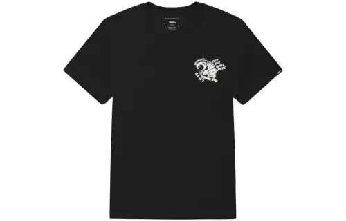 Vans Set in Sleeve T Shirt Men's Black
