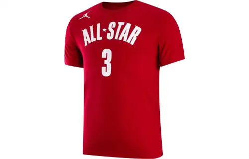 Jordan T Shirts Men's 697 Gym Red Crew Neck Moderate Straight Fit