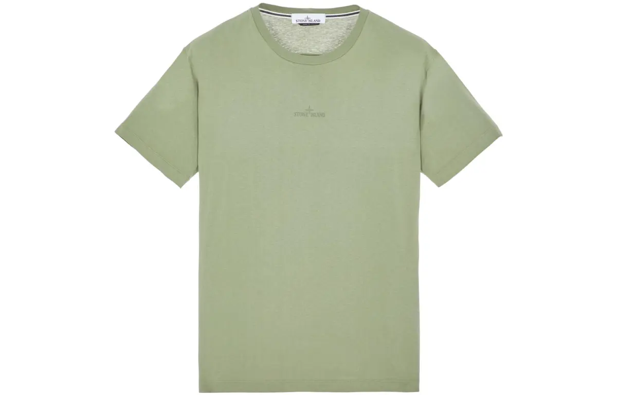 STONE ISLAND Embroidered logo T shirt