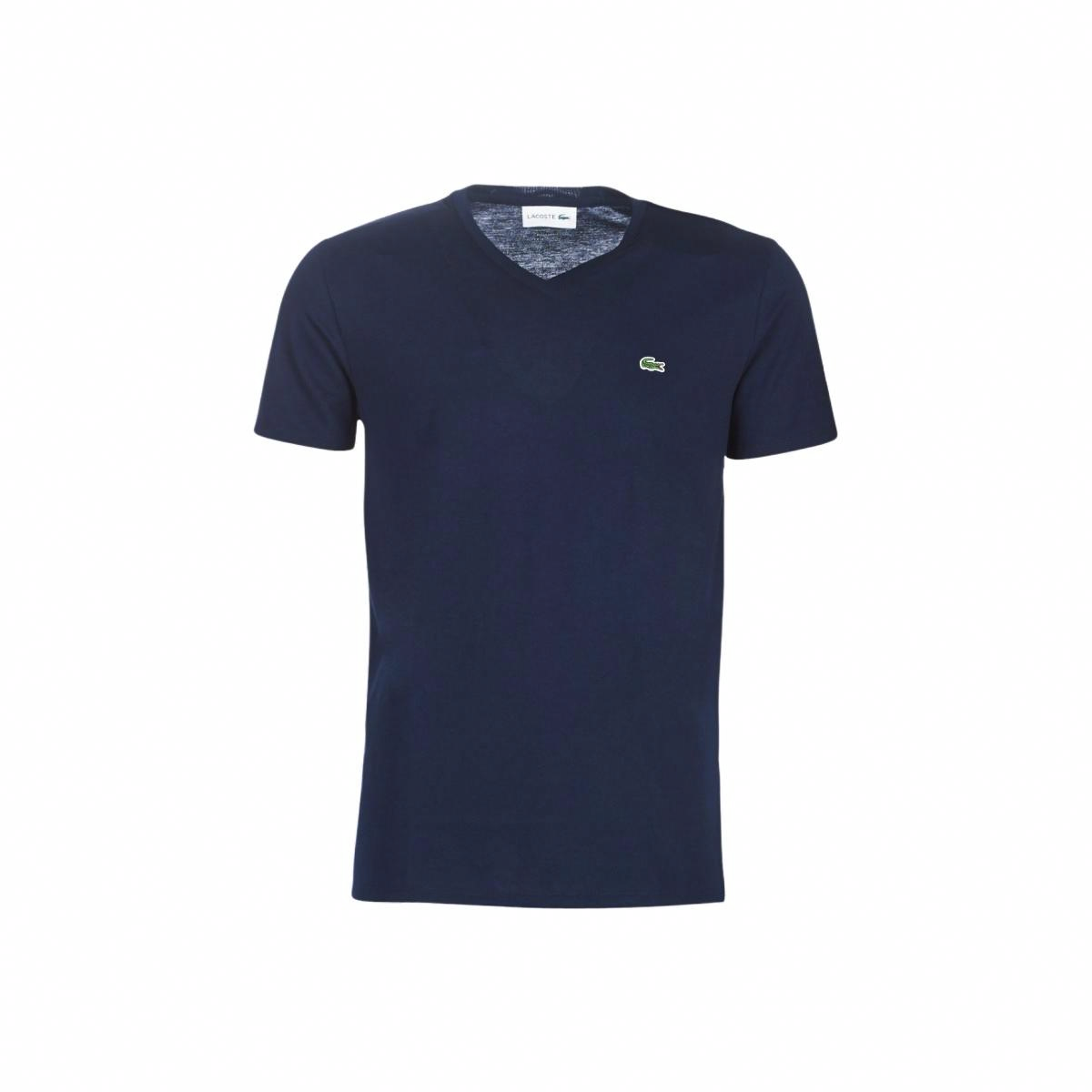 Мужская футболка LACOSTE С вышивкой (синяя)