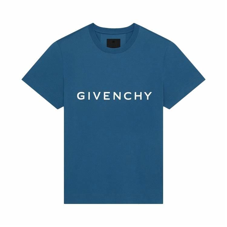Мужская футболка Givenchy SS23 (темно-синяя)