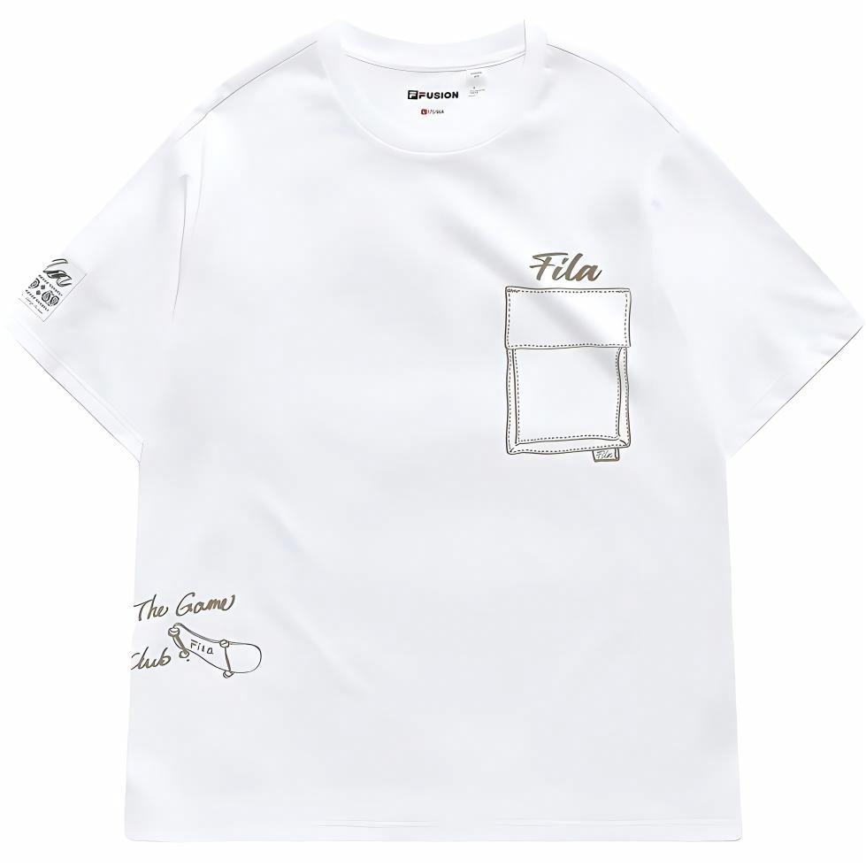 Мужская футболка Fila FUSION (белая)